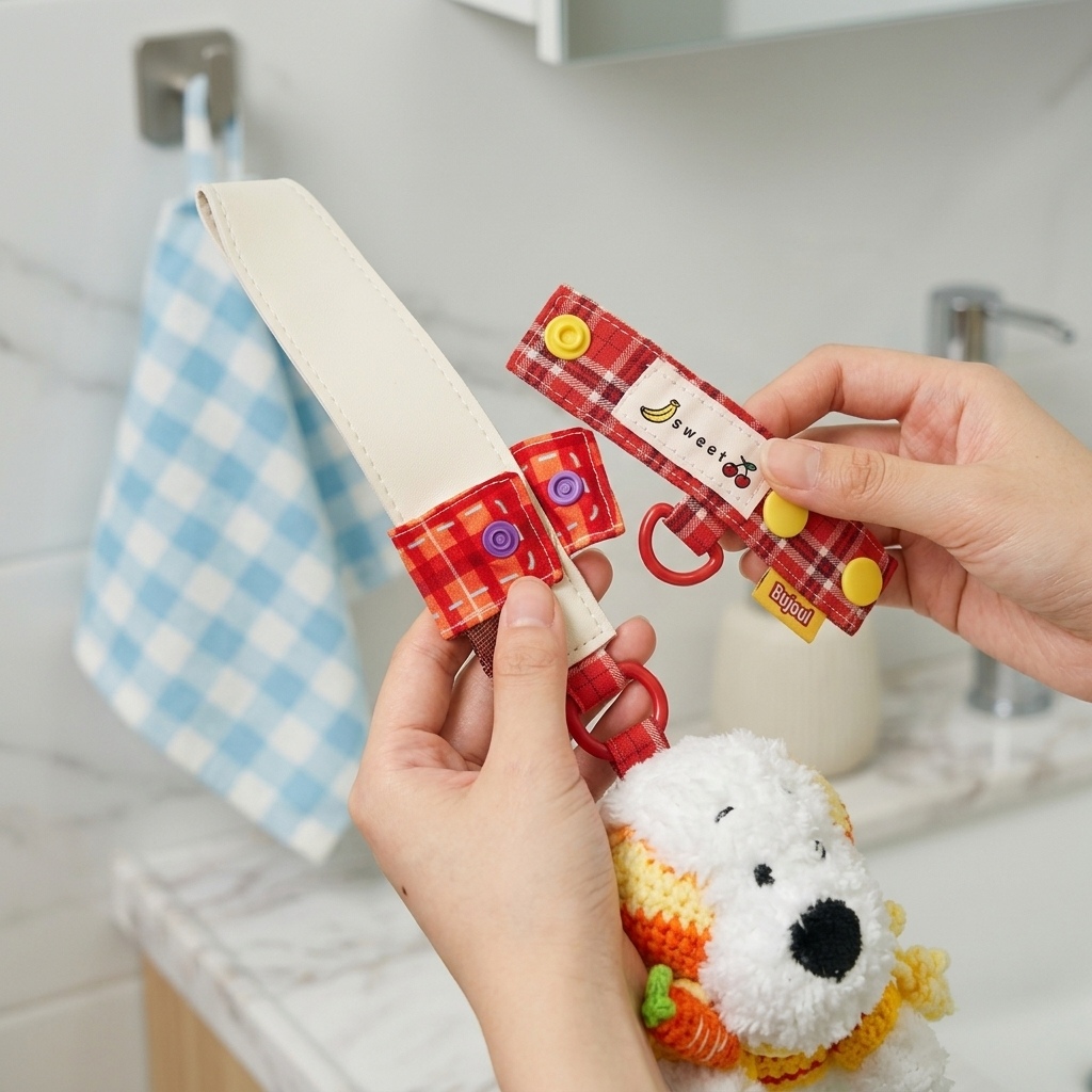 D Ring Strap - Plaid kabelbanden voor het opbergen van