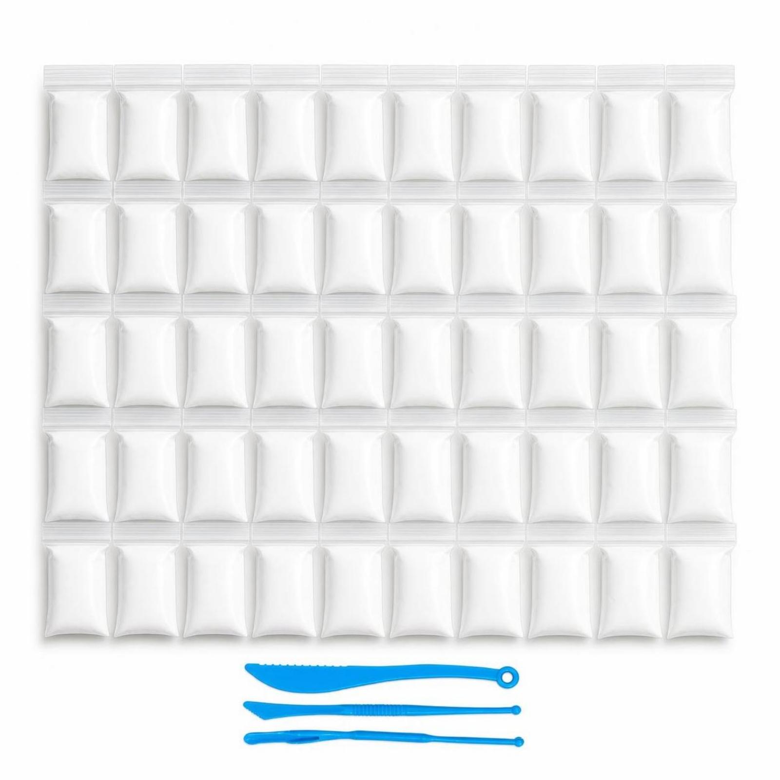 Foam Clay Sculpt - 50 stuks witte schuimmodelleringklei, lucht droog,