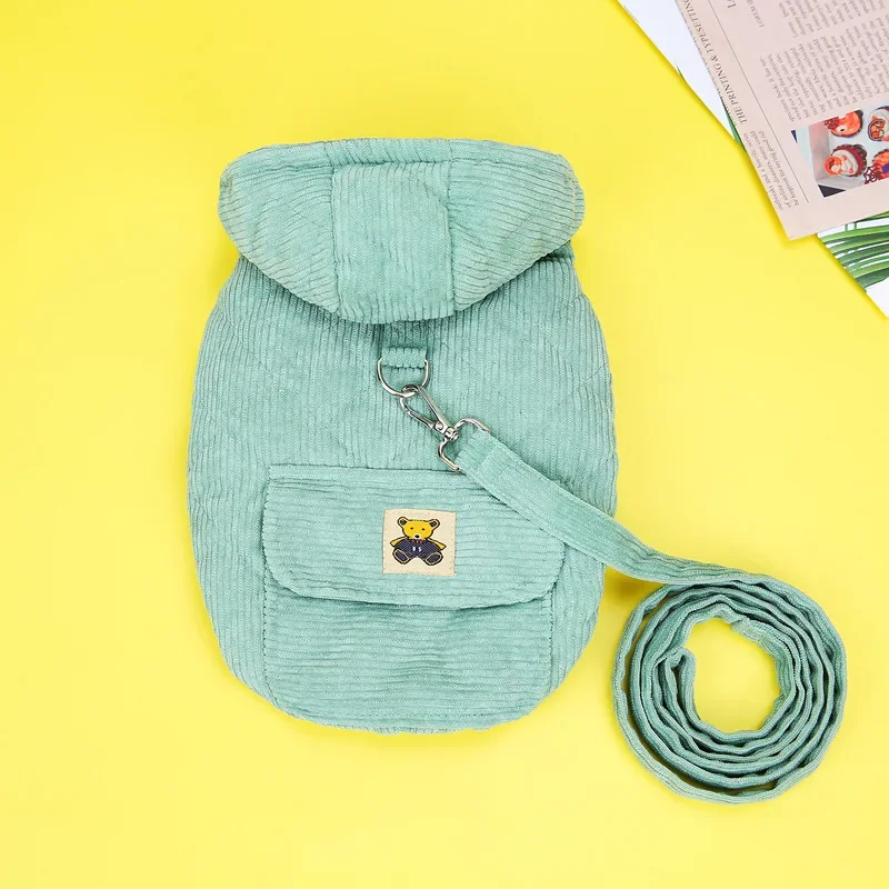 Corduroy hondenjas met riem D- - D Ring Strap recensie en prijs