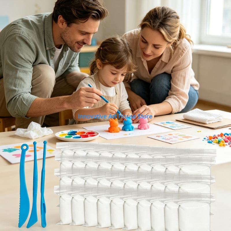 E1PC Witte zachte textuur beel - Foam Clay Sculpt recensie en prijs