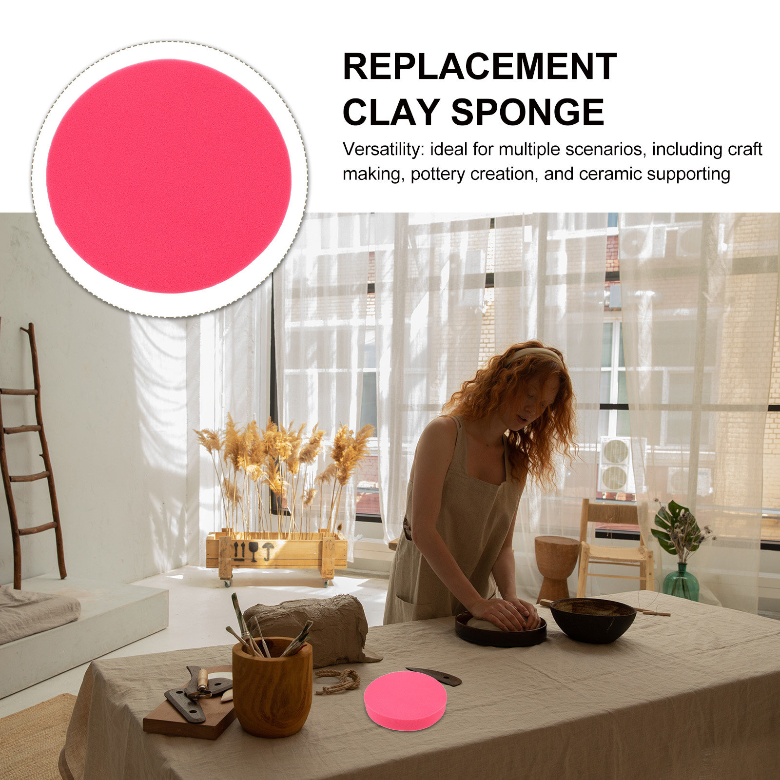 Kussentje van keramiek-spons,  - Foam Clay Sculpt recensie en prijs