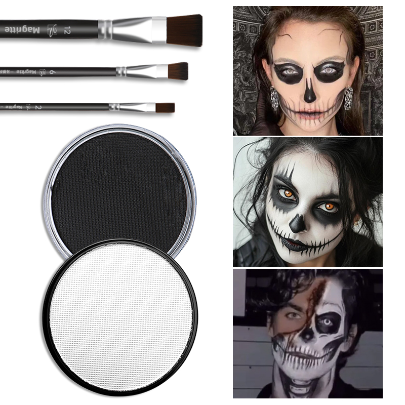 5 stuks zwart en clown wit 30g - Cosplay Prop Paint recensie en prijs